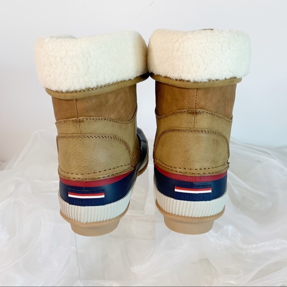 Tommy Hilfiger Womens Rustee Lined Snow Boots, Dark Natural - Picture 4 of 8